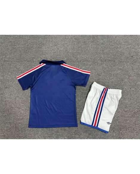 Maillot rétro domicile France 82-84(Maillot + Short)  - Enfant