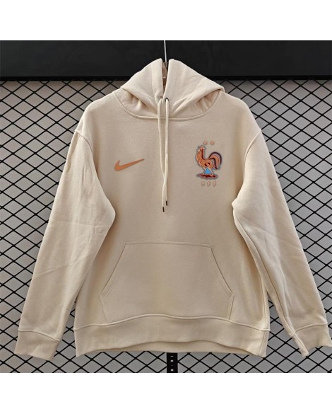Sweat-shirt doublé polaire de l'équipe de France-beige