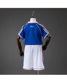 Maillot rétro domicile France 1998(Maillot + Short)  - Enfant