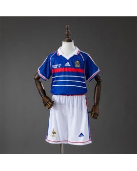 Maillot rétro domicile France 1998(Maillot + Short)  - Enfant