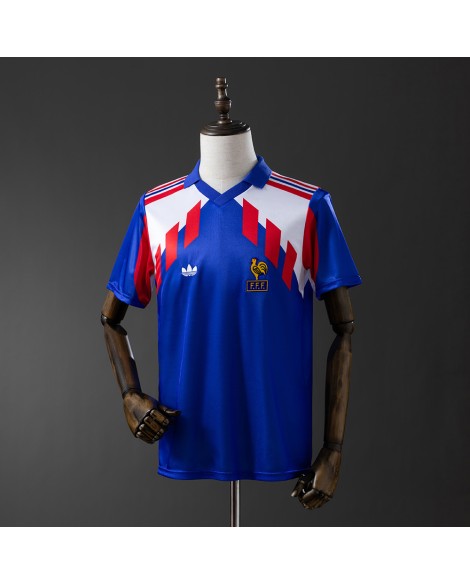 Maillot France 1990 Domicile Rétro Maillot France 1990 Domicile Rétro