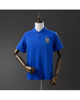 Maillot rétro bleu France 120e anniversaire