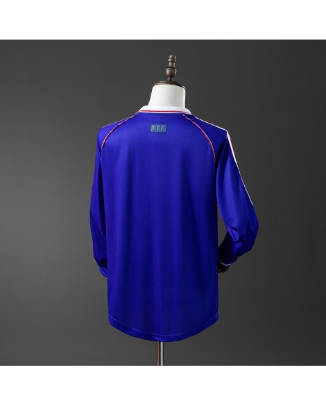 Maillot France 1998 Domicile Rétro - Manches Longues Maillot France 1998 Domicile Rétro - Manches Longues