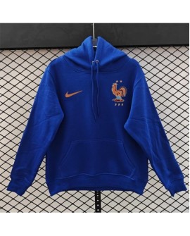 Sweat-shirt doublé polaire de l'équipe de France-bleu foncé