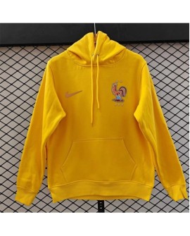 Sweat-shirt doublé polaire de l'équipe de France-jaune
