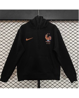 Sweat-shirt doublé polaire de l'équipe de France-noir