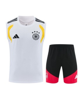 Tenue d'entraînement allemande 2627 - blanche (débardeur + short)