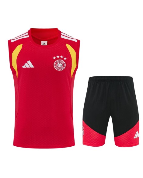 Tenue d'entraînement allemande 2627 - Rouge (débardeur + short)