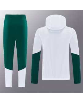 Veste d'entraînement italienne à capuche 2025 - Blanche