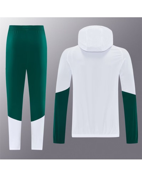 Veste d'entraînement italienne à capuche 2025 - Blanche