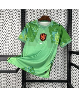 Netherlands Maillot de gardien de but vert pour la Coupe du monde 2026