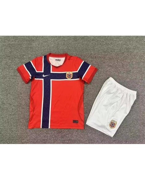 Ensemble domicile Norvège 2026 (Maillot + Short) - Enfant