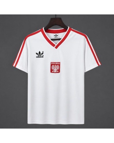 Poland Maillot domicile rétro 1986 Poland Maillot domicile rétro 1986
