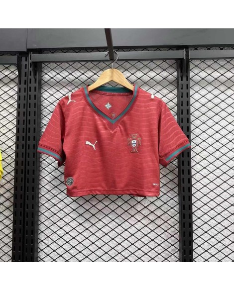 Maillot court Portugal 2026 (Crop Top)—Femmes Maillot court Portugal 2026 (Crop Top)—Femmes