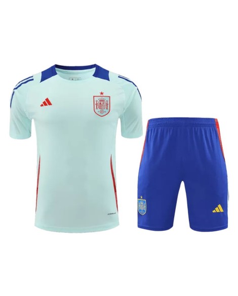 Maillot d'entraînement pré-match Espagne EURO 2024 (maillot + short)