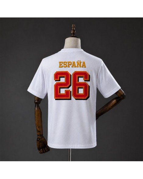Spain T-shirt blanc « We Are the Champions »