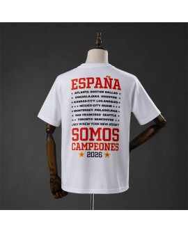 Spain T-shirt blanc « We Are the Champions »
