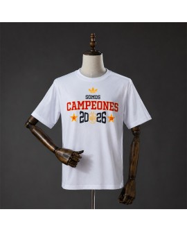 Spain T-shirt blanc « We Are the Champions »