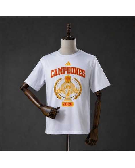 Spain T-shirt blanc « We Are the Champions »