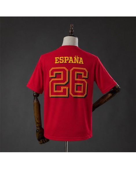 Spain T-shirt rouge « We Are the Champions »