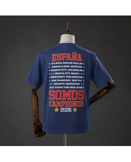 Spain T-shirt bleu « We Are the Champions »