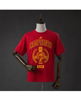 Spain T-shirt rouge « We Are the Champions »
