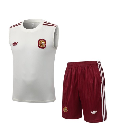 Spain Tenue d'entraînement beige saison 26/27 (haut + short)
