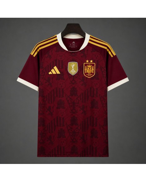 Spain Maillot bordeaux de champion du monde 2026 Spain Maillot bordeaux de champion du monde 2026