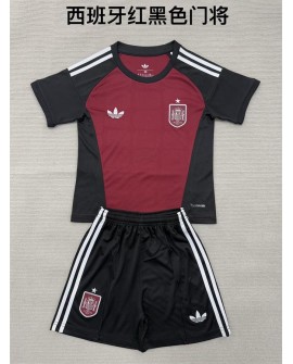Spain Équipement de gardien de but pour la saison 2026/27 (maillot + short) - Enfants