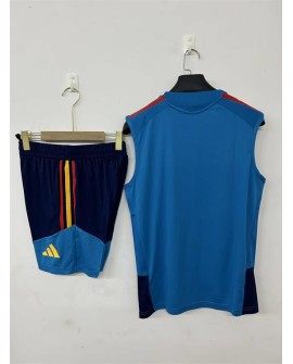 Tenue d'entraînement Espagne 2627 - Bleu (maillot sans manches + short)
