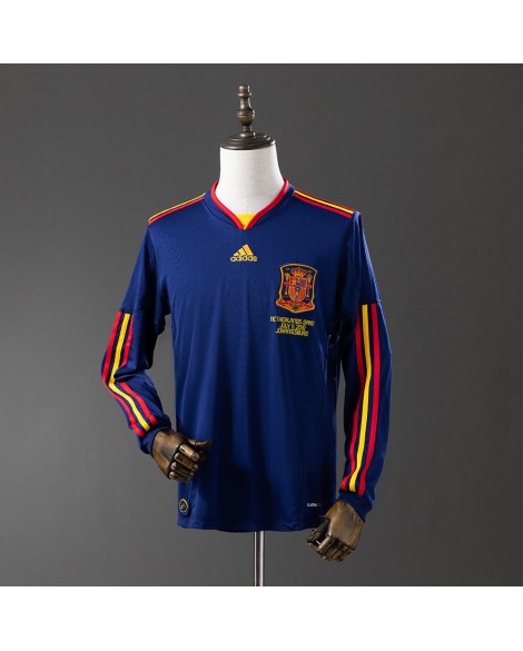 Maillot rétro manches longues Espagne 2010 extérieur Maillot rétro manches longues Espagne 2010 extérieur