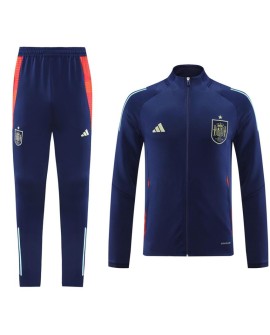 Ensemble veste d'entraînement Espagne (veste + pantalon) bleu marine 2024/25