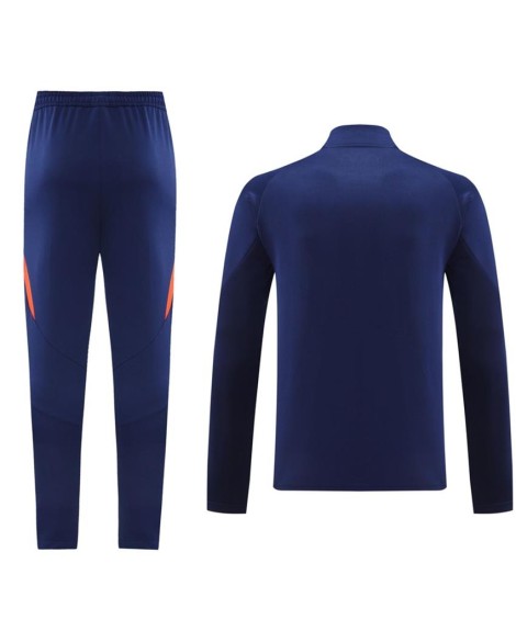 Ensemble veste d'entraînement Espagne (veste + pantalon) bleu marine 2024/25