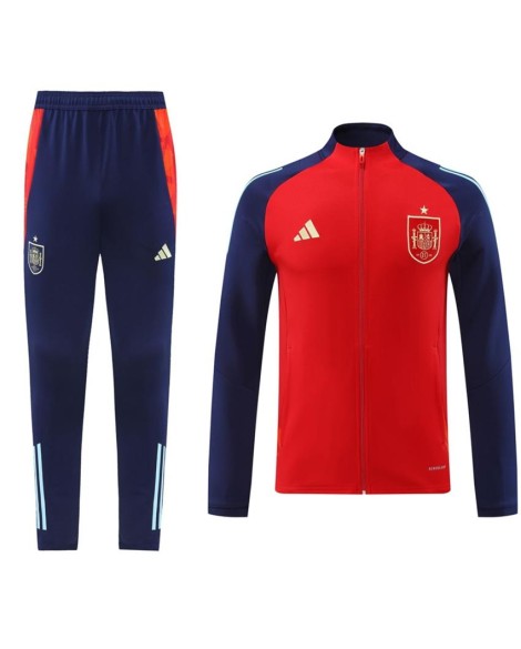 Ensemble veste d'entraînement Espagne (veste + pantalon) rouge 2024/25