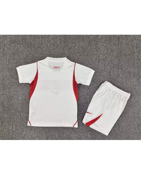 Ensemble maillot extérieur Turquie 2026 (Maillot à manches courtes + Short) - Enfant