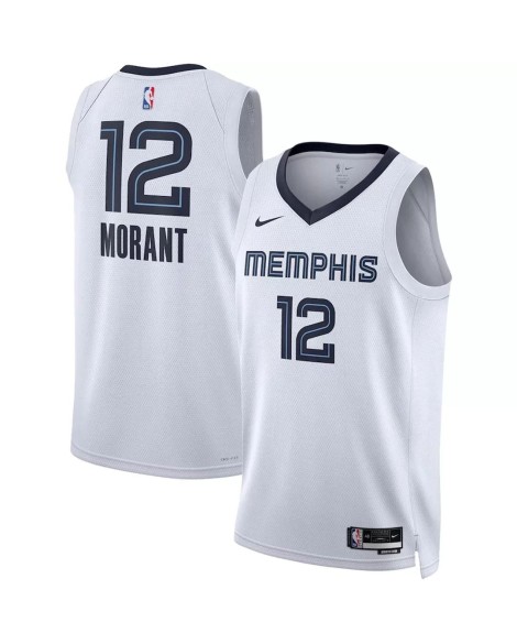 Maillot Swingman Memphis Grizzlies Ja Morant #12 Nike blanc 2022/23 pour hommes - Édition Association