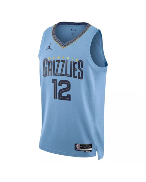 Maillot Swingman Memphis Grizzlies Ja Morant #12 Jordan Brand bleu clair 2022/23 pour hommes - Édition Statement