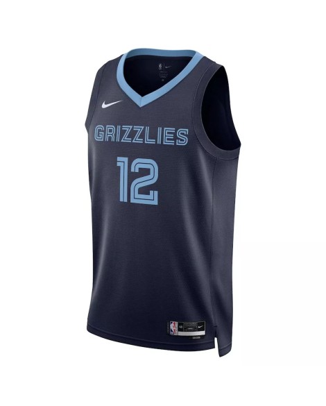 Maillot Swingman Memphis Grizzlies Ja Morant #12 Marine Hardwood Classics 2022/23 pour hommes - Édition Icon