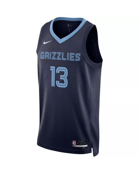 Maillot de l'équipe Swingman Nike bleu marine #13 Jaren Jackson des Memphis Grizzlies pour hommes