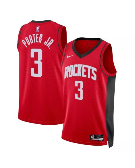Maillot Swingman Houston Rockets Kevin Porter Jr. #3 Nike rouge 2022/23 pour hommes - Édition Icon