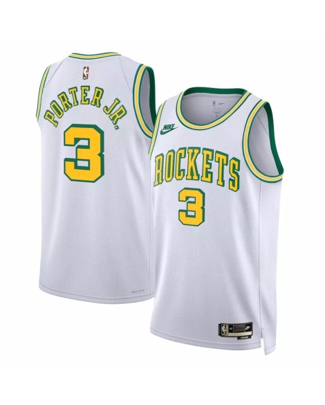 Maillot Swingman Houston Rockets Kevin Porter Jr. #3 Nike blanc 2022/23 pour hommes - Édition classique