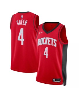Maillot Swingman Houston Rockets Jalen vert #4 Nike rouge 2022/23 pour hommes - Édition Icon