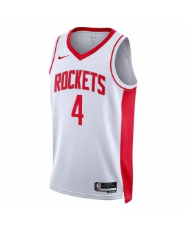 Maillot Swingman Houston Rockets Jalen Green #4 Nike Blanc 2022/23 pour hommes - Édition Association