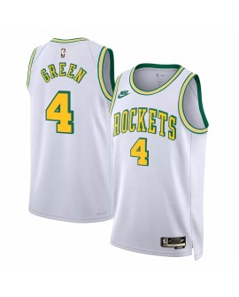 Maillot Swingman Houston Rockets Jalen Green #4 Nike Blanc 2022/23 pour hommes - Édition classique