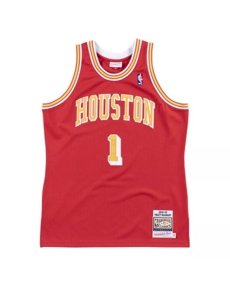 Maillot NBA Swingman #1 Mitchell & Ness Houston Rockets Tracy McGrady pour hommes rouge 2004/05
