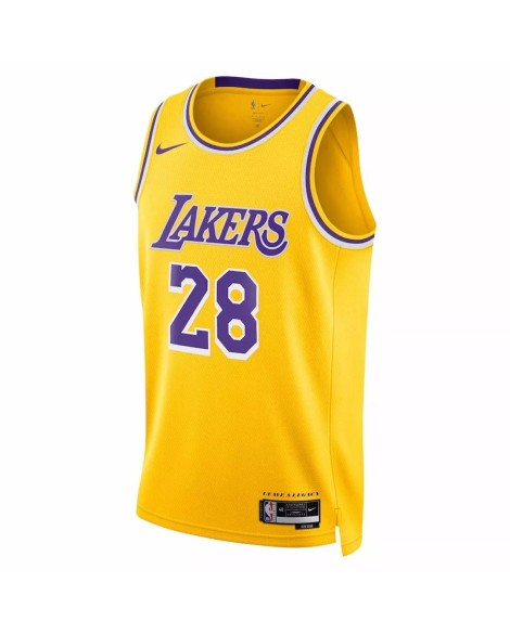 Maillot Swingman Los Angeles Lakers Rui Hachimura #28 Nike Or 2022/23 pour homme - Édition Icon