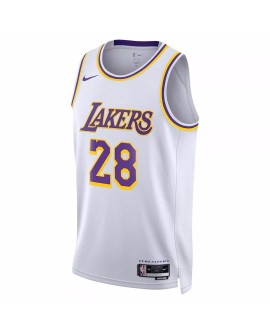 Maillot Swingman Los Angeles Lakers Rui Hachimura #28 Nike blanc 2022/23 pour hommes - Édition Association