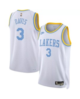 Maillot Swingman Los Angeles Lakers Anthony Davis #3 Nike blanc 2022/23 pour hommes - Édition classique