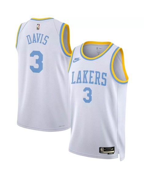 Maillot Swingman Los Angeles Lakers Anthony Davis #3 Nike blanc 2022/23 pour hommes - Édition classique