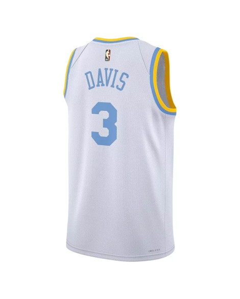 Maillot Swingman Los Angeles Lakers Anthony Davis #3 Nike blanc 2022/23 pour hommes - Édition classique